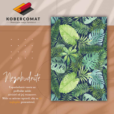 Tapete vinílico Folhas tropicais