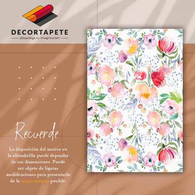 Tapete de vinil Flores em aquarela