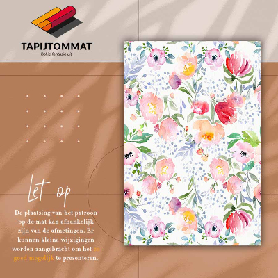 Tapete de vinil Flores em aquarela