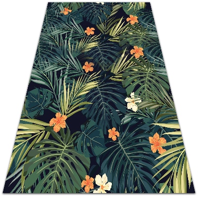 Tapete vinílico Folhas tropicais