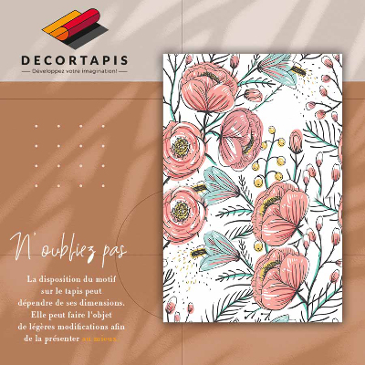 Tapete de vinil Flores delicadas