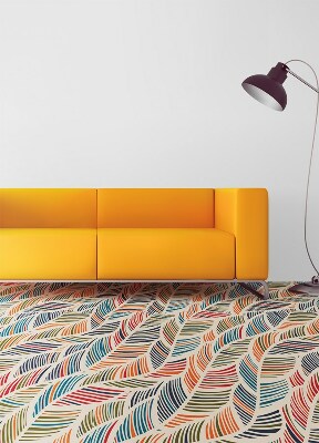 Tapete de vinil Folhas de contorno