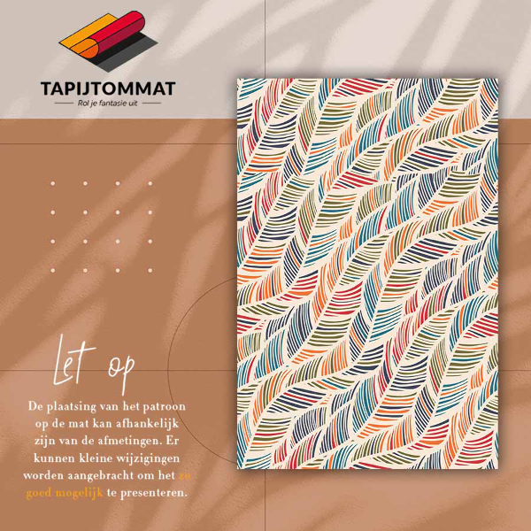 Tapete de vinil Folhas de contorno
