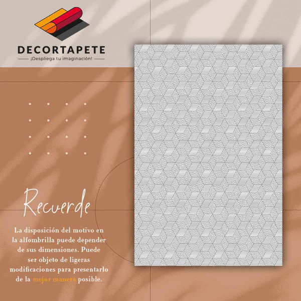 Tapete de vinil Cubo geométrico