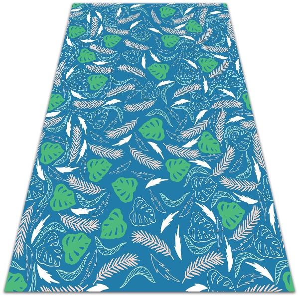 Tapete vinílico Folhas havaianas