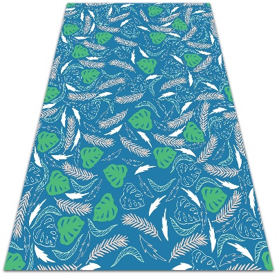 Tapete vinílico Folhas havaianas