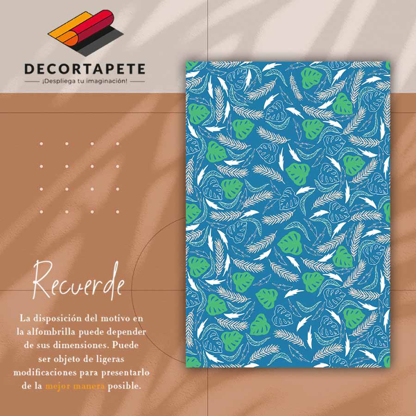 Tapete vinílico Folhas havaianas
