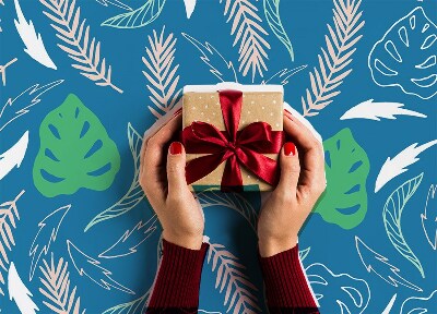 Tapete vinílico Folhas havaianas