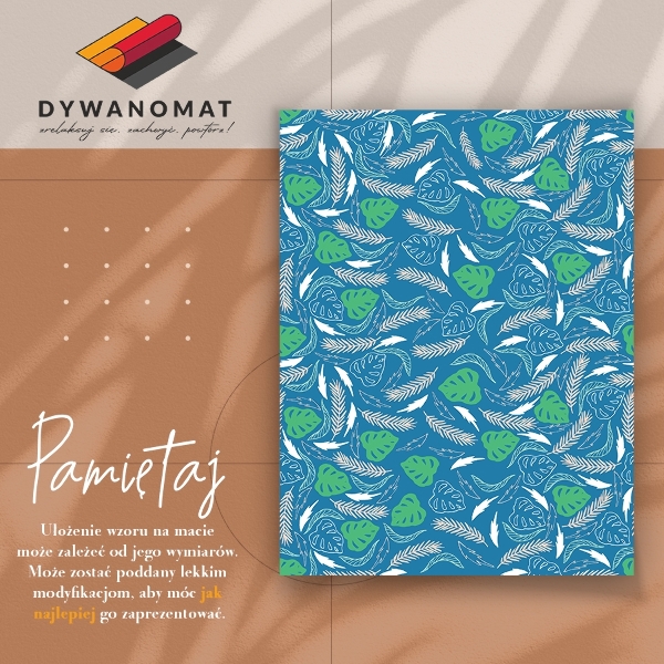 Tapete vinílico Folhas havaianas