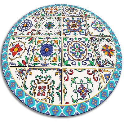 Tapete de vinil redondo Azulejos portugueses