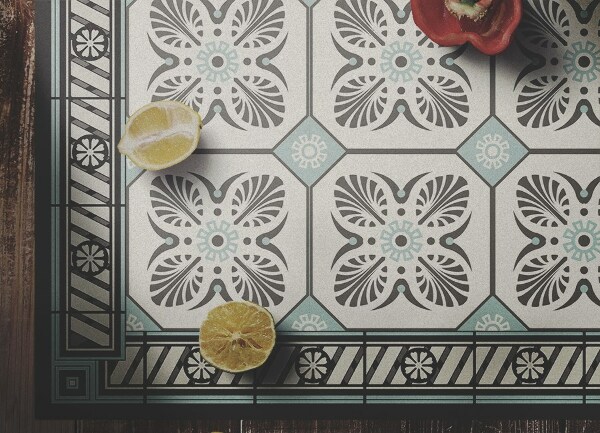 Tapete vinílico Azulejos vintage