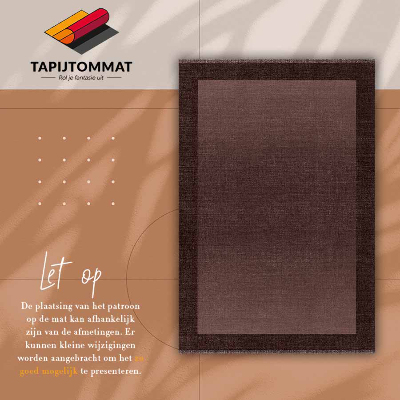 Tapete de vinil Moldura marrom