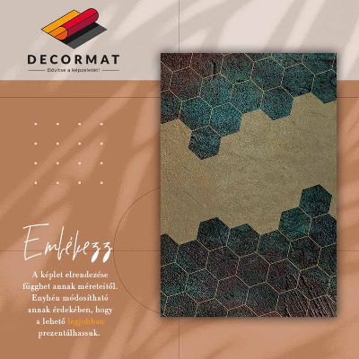 Tapete de vinil Hexágonos de concreto
