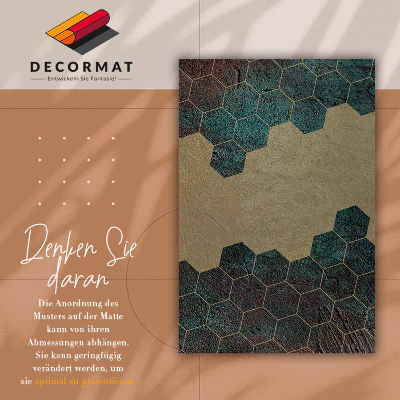 Tapete de vinil Hexágonos de concreto