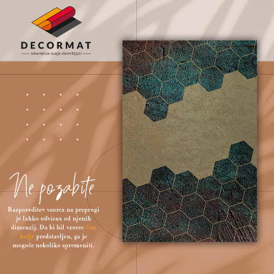Tapete de vinil Hexágonos de concreto