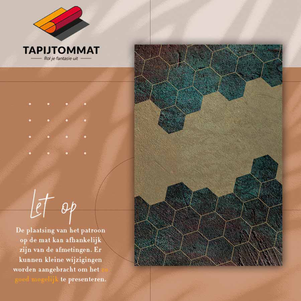 Tapete de vinil Hexágonos de concreto