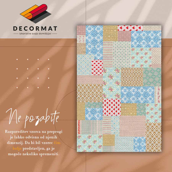 Tapete de vinil Patchwork várias peças