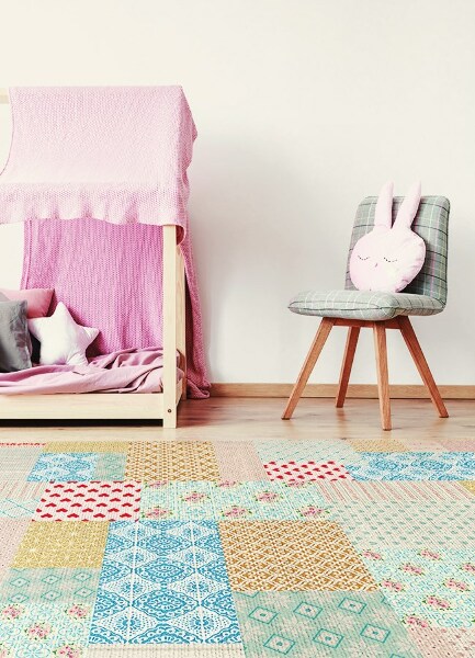 Tapete de vinil Patchwork várias peças