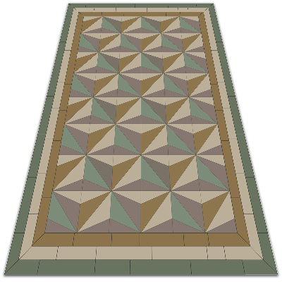 Tapete vinílico Triângulos 3d