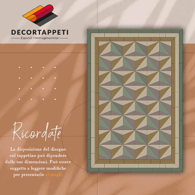 Tapete vinílico Triângulos 3d