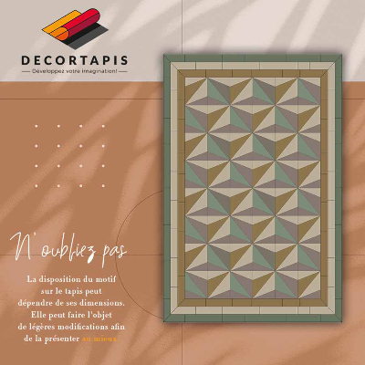 Tapete vinílico Triângulos 3d
