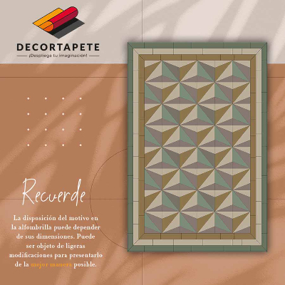 Tapete vinílico Triângulos 3d