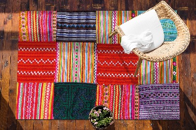 Tapete de exterior grandes Patchwork turco