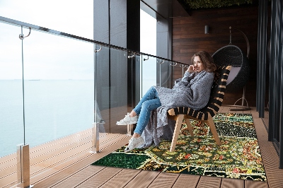 Carpete de exterior Patchwork em estilo turco