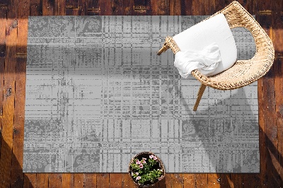 Carpete de exterior Mosaico cinzento