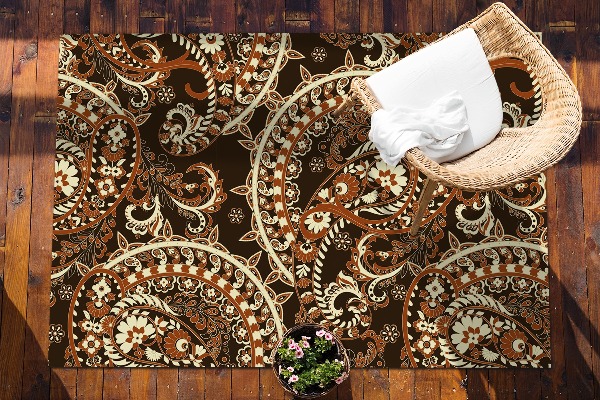 Carpete de exterior Paisley retro