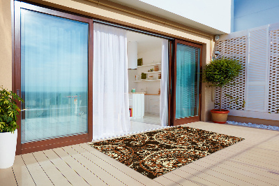 Carpete de exterior Paisley retro