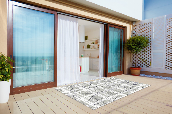 Tapete exterior Folhas de monstera