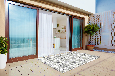 Tapete exterior Folhas de monstera