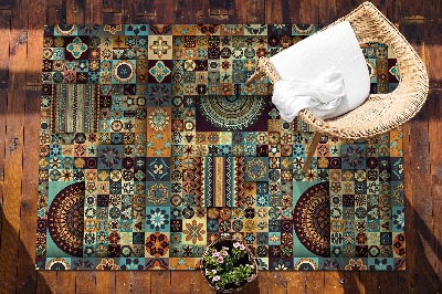 Carpete de exterior Mistura de azulejos