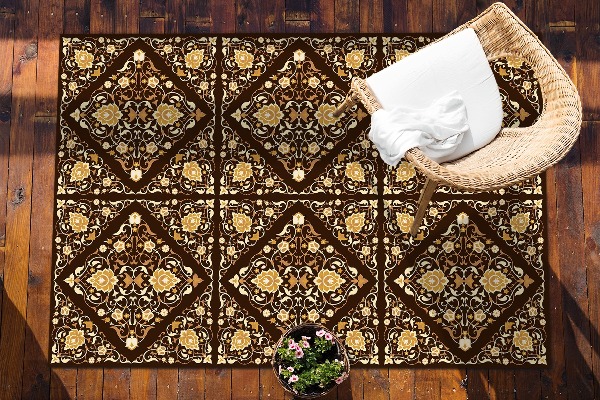 Tapete de exterior grandes Estilo oriental