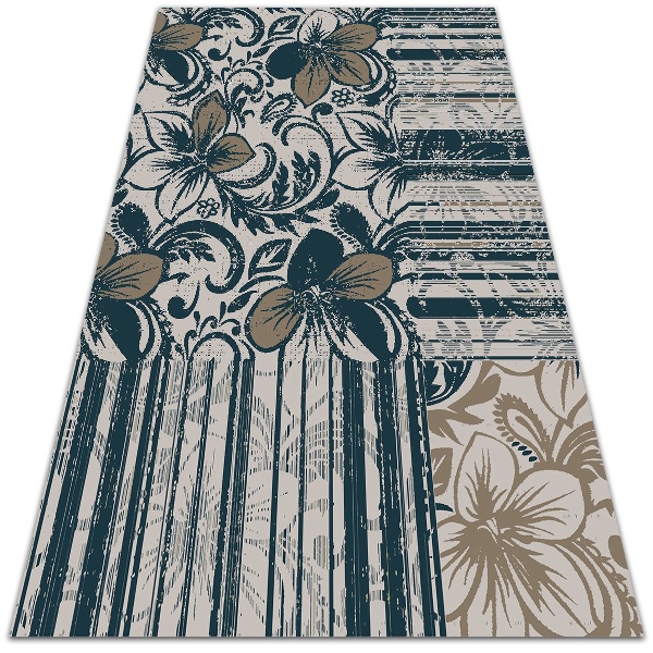 Tapete exterior Flores e linhas