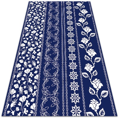 Tapete de exterior grandes Patchwork de flores