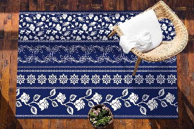 Tapete de exterior grandes Patchwork de flores