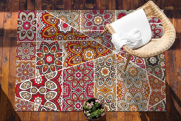 Tapete exterior Patchwork étnico