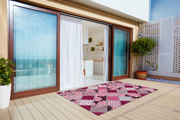 Carpete de exterior Colagem de suculentas