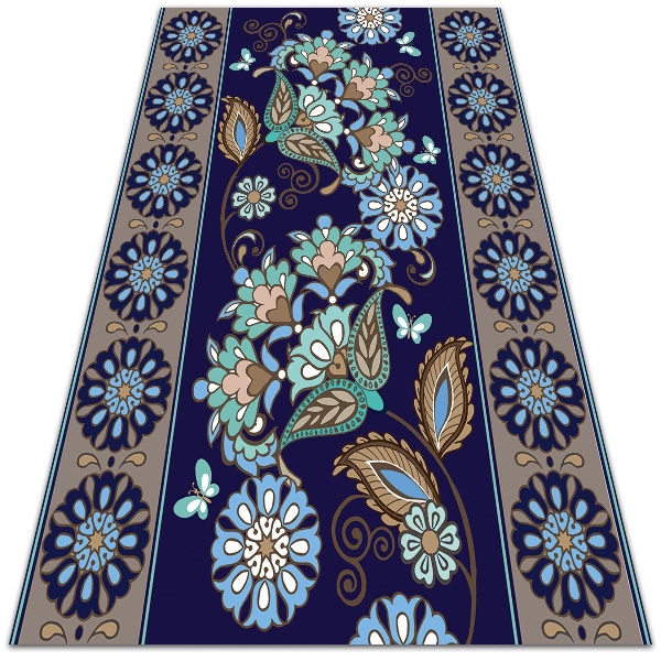 Tapete de exterior grandes Ornamento floral