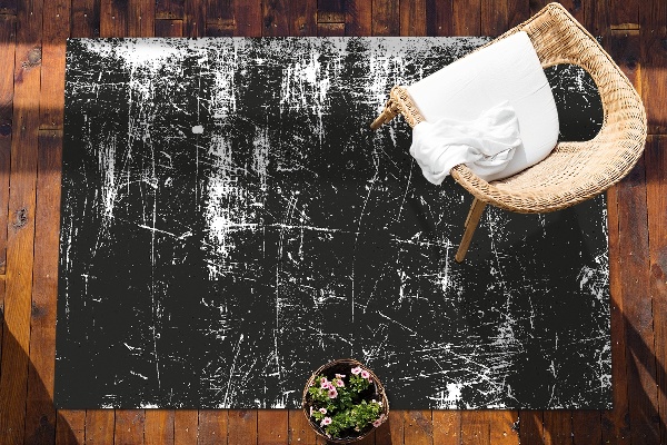 Tapete de exterior grandes Betão riscado preto