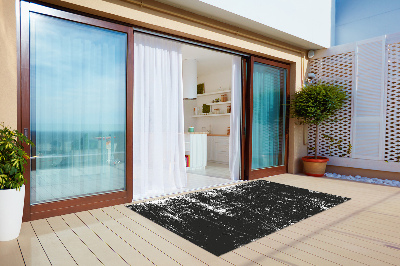 Tapete de exterior grandes Betão riscado preto