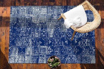 Tapete de exterior grandes Azulejos caóticos