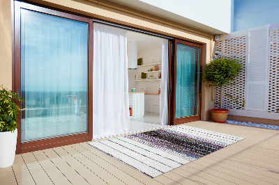 Carpete de exterior Riscas coloridas