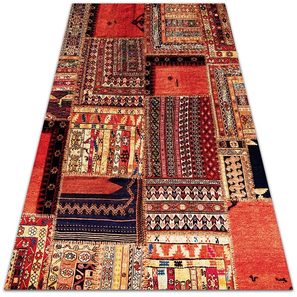 Tapete exterior Patchwork abstrato