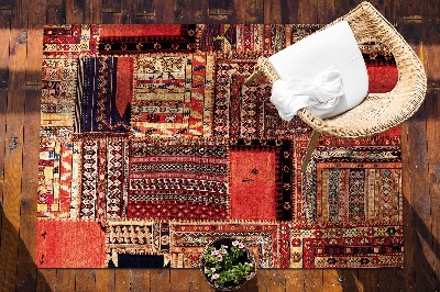Tapete exterior Patchwork abstrato
