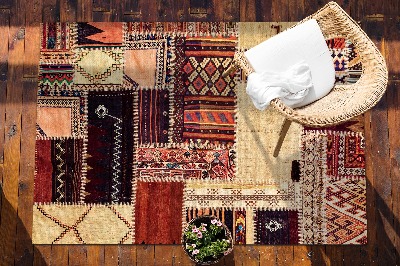 Tapete exterior Patchwork abstrato