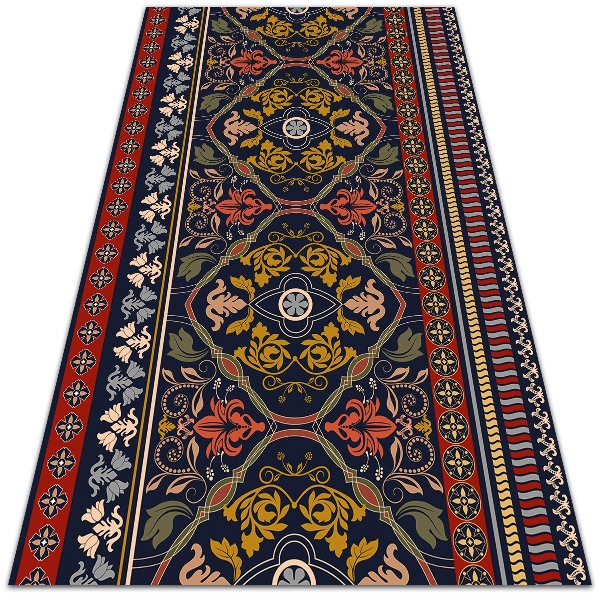 Tapete de exterior grandes Padrão floral boho