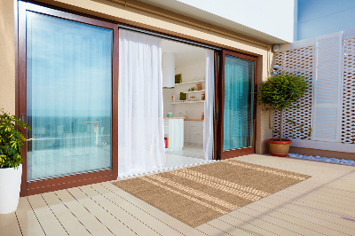 Tapete exterior Bege em linhas